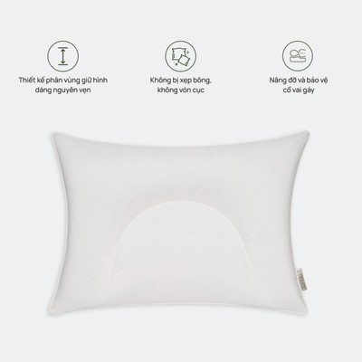 Ruột gối nâng đỡ, bảo vệ cổ vai gáy Everon OC (kích thước 45x65 OC, cao 10cm)