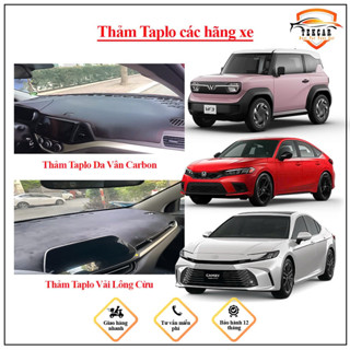 Thảm Taplo da vân Carbon, nhung lông cừu cao cấp cho xe ôtô Vinfast VF3, VF5, VF6, VF7, VF8, VF9, VFe34, LUX,LUXSA,FADIL