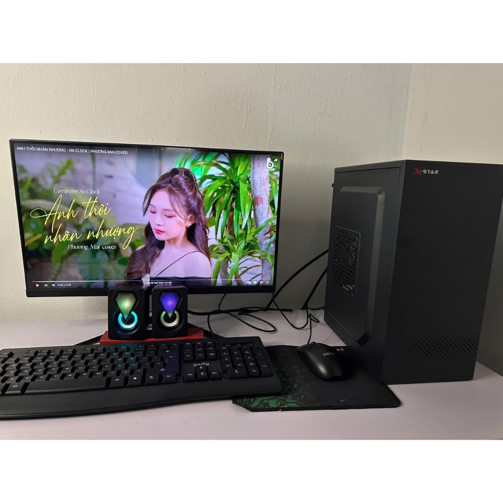 Bộ máy tính chuyên dùng văn phòng giá rẻ chạy siêu nhanh chạy mượt