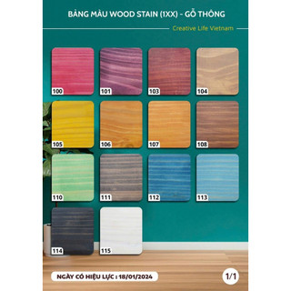 Sơn lau gỗ  Wood Stain  (Mã 1)