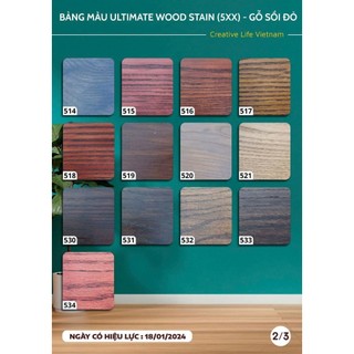 Sơn lau gỗ  Woodstain Ultimate (Mã 5)
