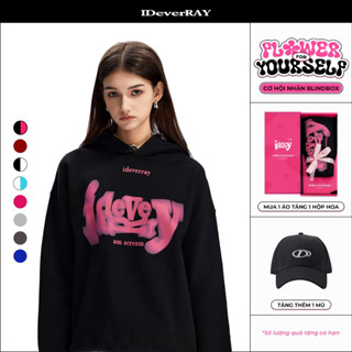 [Hộp hoa] Áo hoodie unisex chính hãng IDEVERRAY x Bạch Lộc [Heartbeat - Rung động] Signature chất nỉ