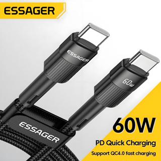  Essager Cáp sạc nhanh PD 60W Type C to C dành cho điện thoại Xiaomi Samsung 
