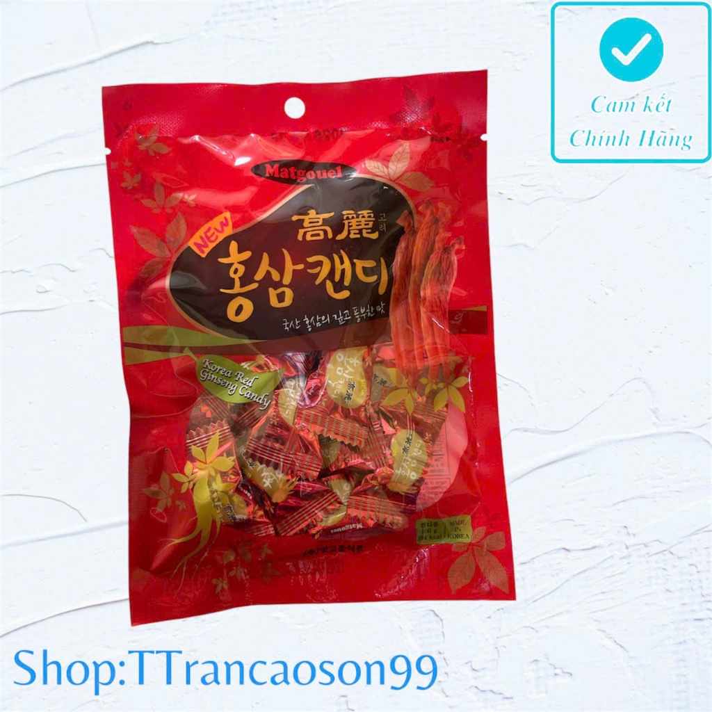 Kẹo Sâm Đỏ Red Ginseng Hàn Quốc 200g