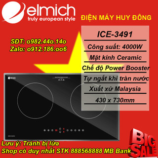 Bếp từ đôi Elmich ICE-3491