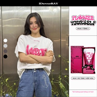 [Hộp hoa] Áo Thun Unisex Cao Cấp Chính Hãng IDEVERRAY x Tiểu Vy [Heartbeat - Rung động] Signature Chất Cotton 260gsm