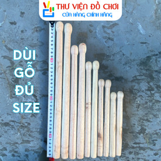  Set 2 dùi trống gỗ - 1 cặp dùi đánh trống thiếu nhi trống đội - Thư Viện Đồ Chơi 