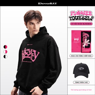   Hộp hoa  Áo hoodie unisex chính hãng IDEVERRAY  In Love - Yêu  Halftone chất nỉ 350-430gsm 