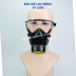 Mặt nạ than hoạt tính phòng chống hơi, khí độc loại 1 phin lọc