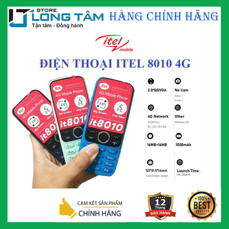 Điện thoại bàn phím Itel IT8010 4G _ Hàng chính hãng