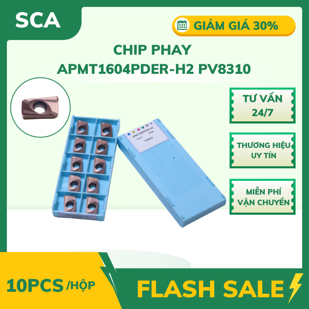 Chip phay APMT1604PDER-H2 PV8310, mảnh dao phay APMT1604PDER-H2 PV8310