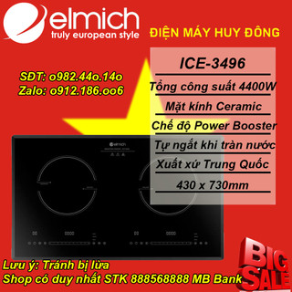 Bếp từ đôi Elmich ICE-3496