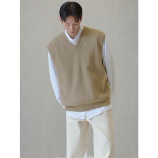 Áo GILE len nam cổ tim form oversize, chất len lông cừu dày dặn - 601