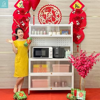 Kệ Nhà Bếp, Kệ Đa Năng RIKA KDN81 Chất Thép Carbon Cao Cấp Đựng Đồ Gia Dụng Và Đồ Dùng Nhà Bếp Hàng Nhập KhKDN88Plus
