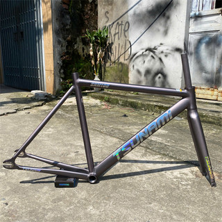 Khung xe đạp Fixed Gear Tsunami SNM100 chính hãng kèm chén cổ, khoá cốt yên, càng
