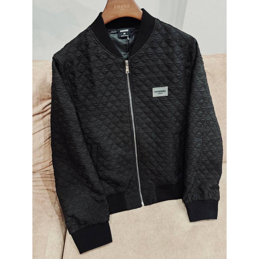 Áo khoác Bomber Basic  Amand  Jacket - Black/ Ak028