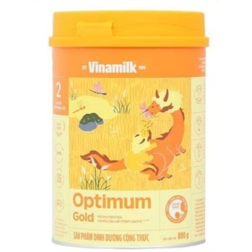 Sữa bột Optimum Gold 2 800g (mẫu mới màu vàng)