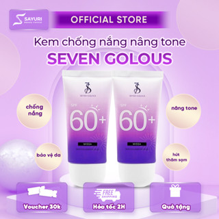  Kem Chống Nắng Trắng Da SEVEN GOLOUS - Kem Chống Năng Nâng Tone  Hàn Quốc SEVEN GOLOUS SPF 60+ PA +++ 