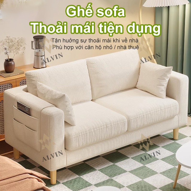 ALVIN sofa bed 1m7 Ghế sofa gỗ- sofa đơn sofa đậu hũ ghế sopha phòng khách,bộ sofa mini Thiết kế đẹp | BigBuy360 - bigbuy360.vn