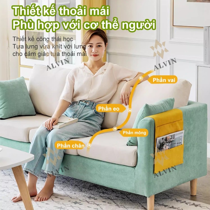 ALVIN sofa bed 1m7 Ghế sofa gỗ- sofa đơn sofa đậu hũ ghế sopha phòng khách,bộ sofa mini Thiết kế đẹp | BigBuy360 - bigbuy360.vn