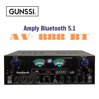  Amply Bluetooth Gunssi SUNBUCK AV- 888BT Công suất cực đại 900w. Amply Hifi có điều khiển từ xa 