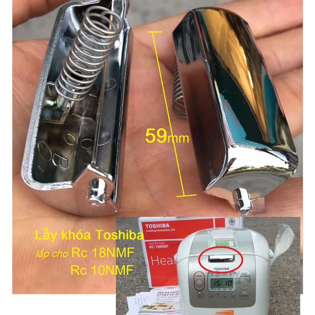 Lẫy khoá nồi cơm điện TOSHIBA 10NMF/18NMF Núm nút Nẫy mở nắp