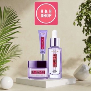 Bộ serum & kem dưỡng siêu cấp ẩm và giảm nếp nhăn Revitalift Pure Hyaluronic Acid Loreal Paris