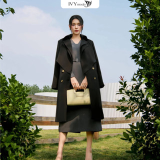 Áo trench coat nữ dáng dài IVY moda MS 71M8105