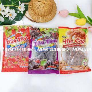  Kẹo Ô Mai Dâu Tây,Dâu Tằm Me Cay Đặc Sản Đà Lạt Ô Mai - Mứt Tết  gói 200g  