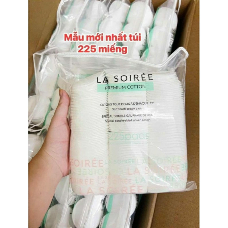 [ Mẫu mới ] Bông tẩy trang Lamer 225 miếng hàng chuẩn
