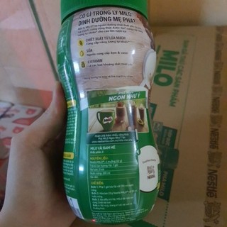 Milo bột hũ 400g nguyên chất (Date mới)