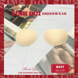  Miếng mút độn ngực hình quả xoài nâng ngực tạo khe cao cấp mềm mịn cho áo ngực  1 cặp  