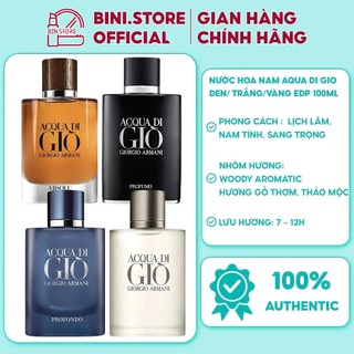  Nước hoa nam AQua Di Gio đen  trắng vàng EDP 100ml lịch lãm,nam tính 