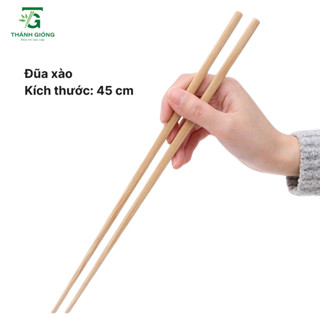 Đũa tre xào nấu cao cấp dài 32cm và 45cm - Đũa Tre Thánh Gióng