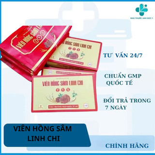 Viên Hồng Sâm Linh Chi- Đại Bổ, Giúp Tăng Cường Và Phục Hồi Sức Khỏe