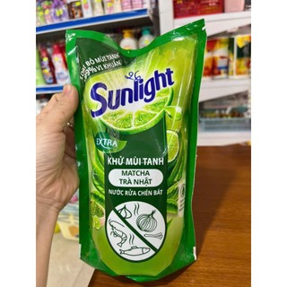 Nước rửa chén Sunlight Extra Matcha Trà Nhật 750g Chanh 1.4kg
