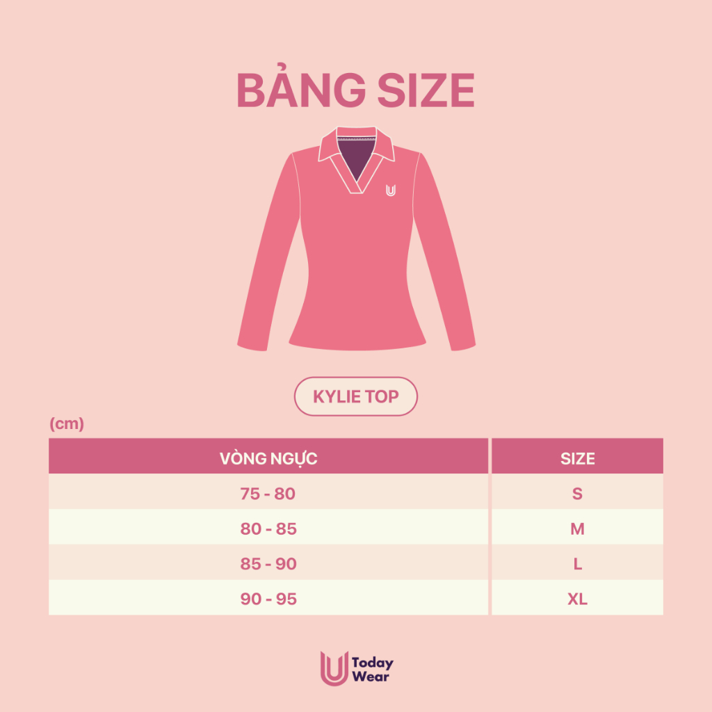 [XẢ HÀNG GIÁ SỐC] Áo thun dài tay thể thao nữ Kylie Top Today U Wear cổ chữ V tôn dáng tập gym yoga cầu lông pickleball | BigBuy360 - bigbuy360.vn