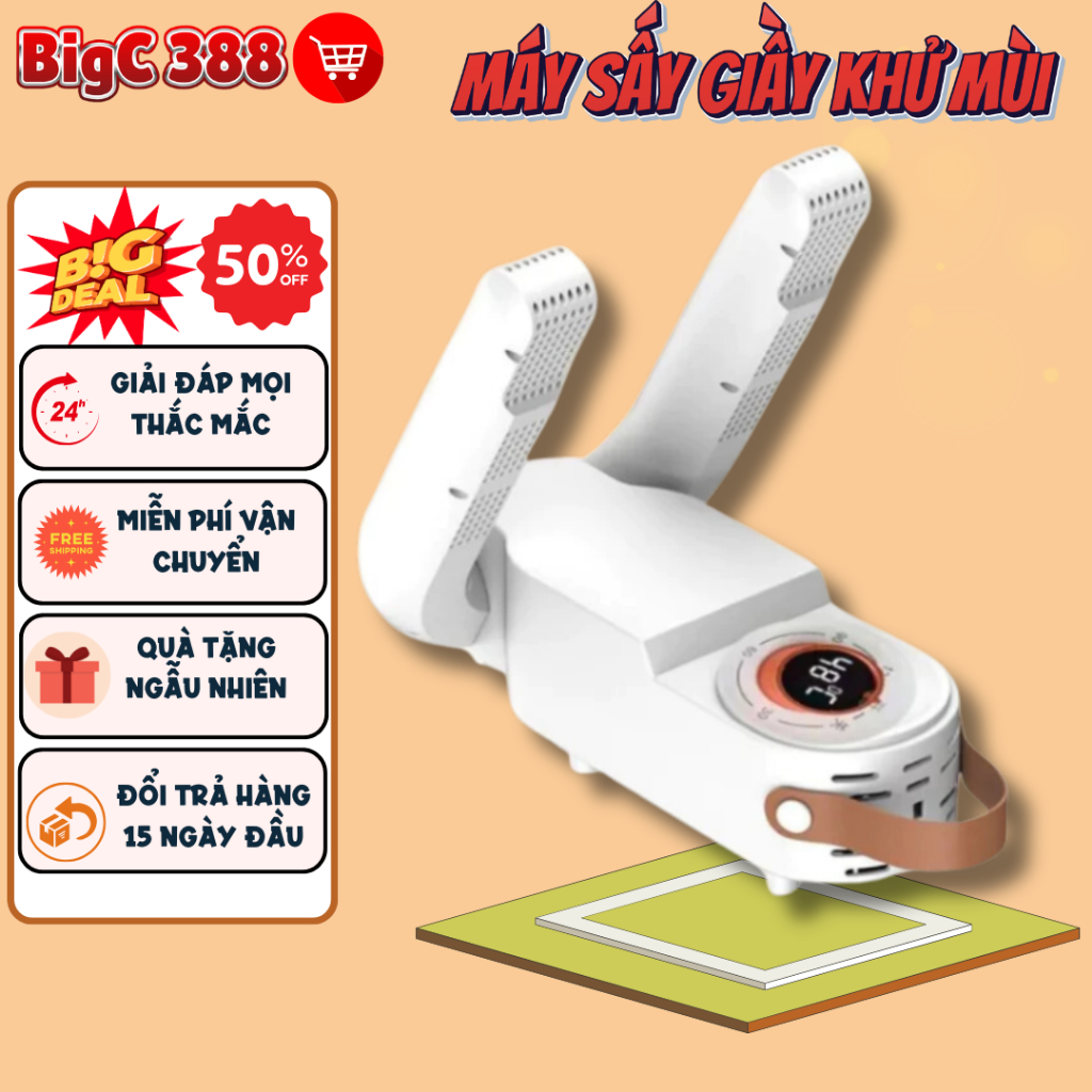 Máy Sấy Giày Khử Mùi Cao Cấp Nhanh Chóng Tiện Dụng - Sấy Giày Mùa Ẩm Mốc,Loại bỏ Vi Khuẩn Và Mùi Hôi
