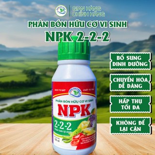 Phân bón hữu cơ vi sinh NPK 2-2-2 cân bằng dinh dưỡng tối ưu cho cây trồng trong thời kỳ sinh trưởng