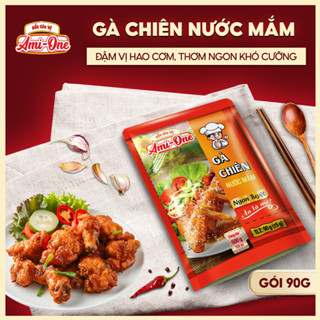 Gia vị Gà chiên nước mắm Ami-One - Sốt chiên gà ngon hoàn chỉnh, chuẩn vị, hao cơm gói 90g
