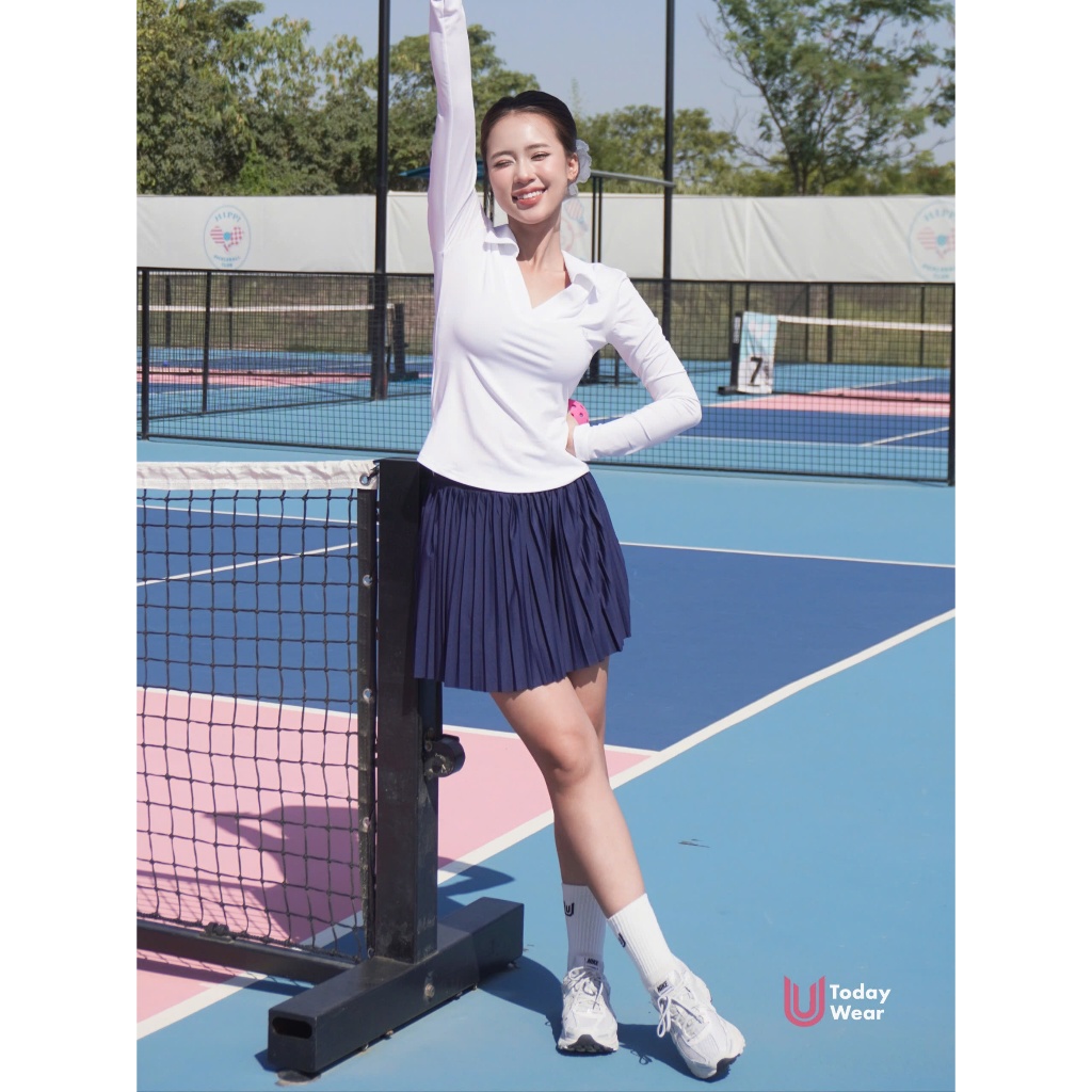 [XẢ HÀNG GIÁ SỐC] Áo thun dài tay thể thao nữ Kylie Top Today U Wear cổ chữ V tôn dáng tập gym yoga cầu lông pickleball | BigBuy360 - bigbuy360.vn