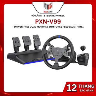  Vô Lăng PXN V99 Racing Wheel – Đua Xe Giả Lập Chuyên Nghiệp Công Nghệ Force Feedback 3Nm 