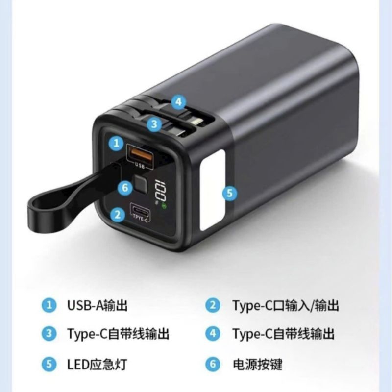 Vỏ Mạch Box Sạc Dự Phòng Sạc Nhanh 22,5w (4 cell 21700) Vỏ Nhôm