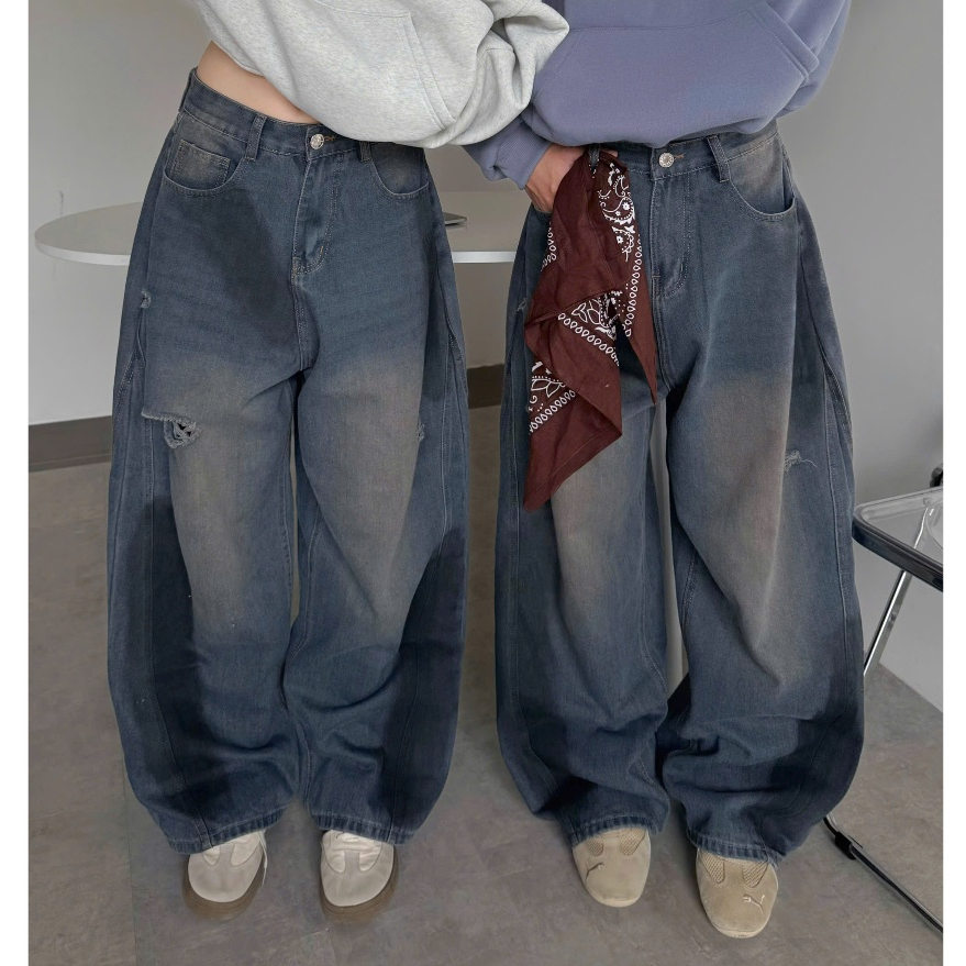 Quần Jeans Dài Ống Rộng Thụng Wash Form Unisex Tôn Dáng Nam Nữ Nhiều Màu_SSSTore.Aesthetic | BigBuy360 - bigbuy360.vn