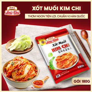 Xốt muối kim chi Hàn Quốc chuẩn vị Ami-One - Gia vị muối kim chi, chuẩn vị, hao cơm gói 180g
