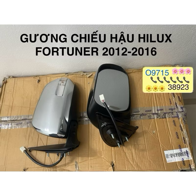Gương chiếu hậu ốp mạ crom sáng bóng