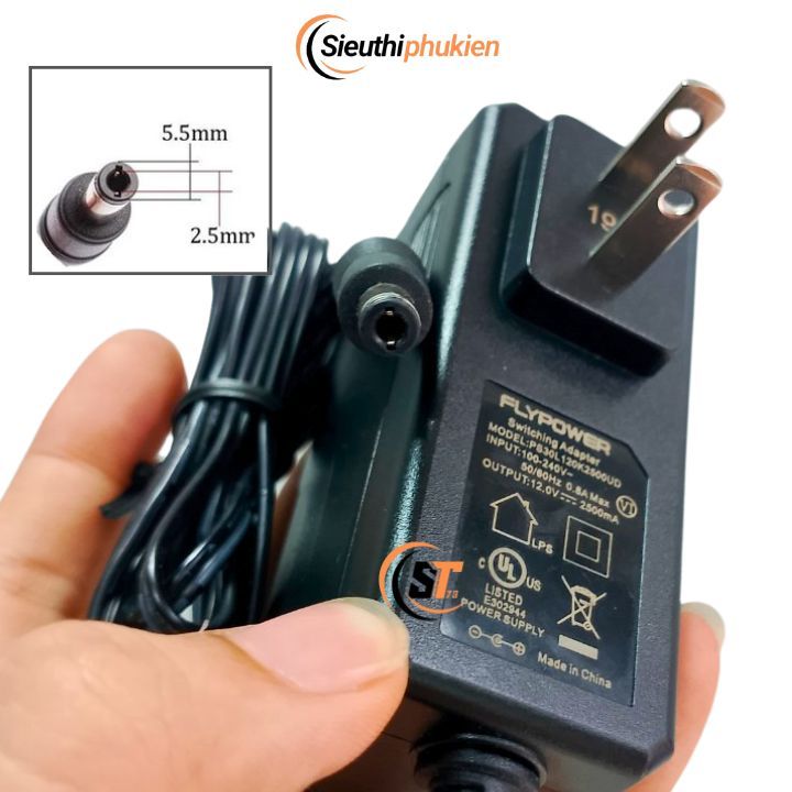 Adapter nguồn Màn hình HKC MB20S1 19.5" 12V 2.5A , adapter màn HKC