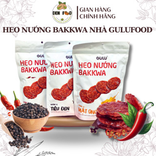  Thịt Heo Nướng Bakkwa 6 Vị Tiêu Đen Vị Mật Ong Vị Tê Cay Tây Bắc Trứng Muối Siêu Cay GULU FOODS - Ăn Vặt Denfood 