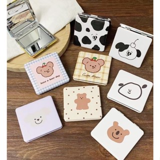 Gương Mini 2 Mặt, Gương Mini Cầm Tay Gương Trang Điểm Gấp Gọn Để Bàn Bỏ Túi Nhỏ Cute
