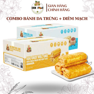 Bánh Trứng Cuộn Chà Bông, Bánh Diêm Mạch của Gulu Foods - Ăn Vặt Denfood